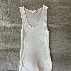 Deiji Studios Ivory Ribbed Tank Top